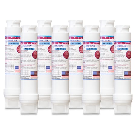 American Filter Co Frigidaire 12505454226 Comparable Refrigerator Water Filters (made by Model number AFC-RF-F2), 8PK 012505454226-AFC-RF-F2-8-92671